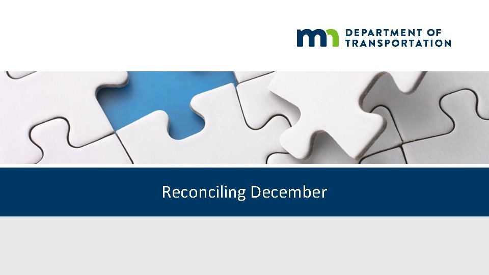 Reconciling December 