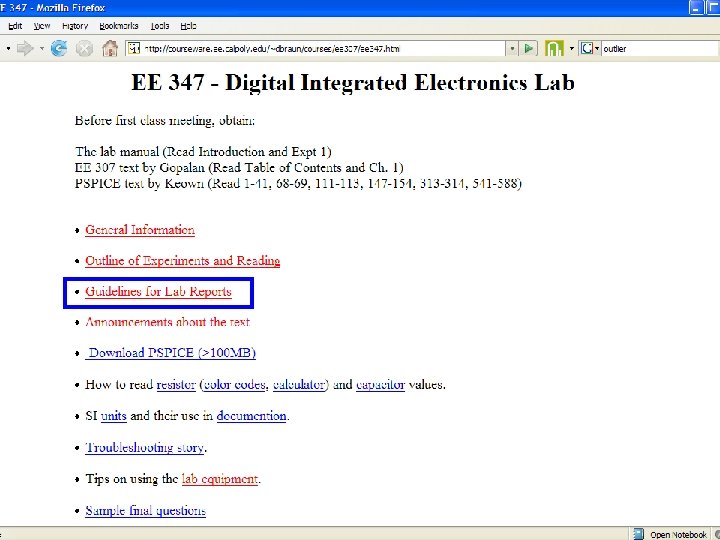 EE 347 Lab Reports W 08, S 08 