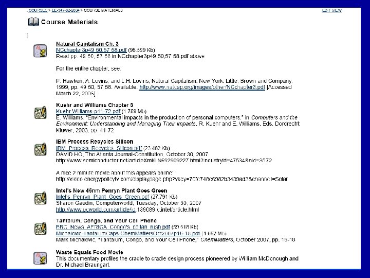 Sustainability Materials on Black. Board 