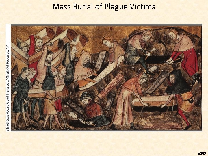 Mass Burial of Plague Victims p 303 
