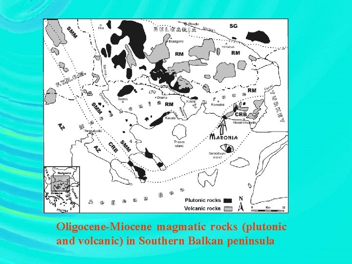 Oligocene-Miocene magmatic rocks (plutonic and volcanic) in Southern Balkan peninsula 