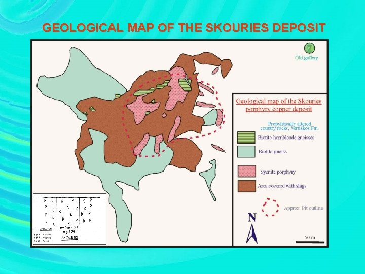 GEOLOGICAL MAP OF THE SKOURIES DEPOSIT 