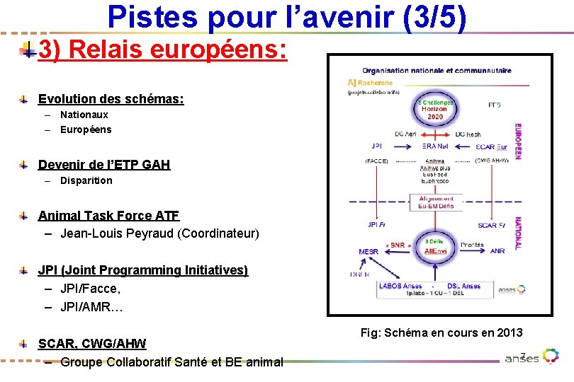 Pistes pour l’avenir (3/5) 3) Relais européens: Evolution des schémas: – Nationaux – Européens Pistes pour l’avenir (3/5) 3) Relais européens: Evolution des schémas: – Nationaux – Européens
