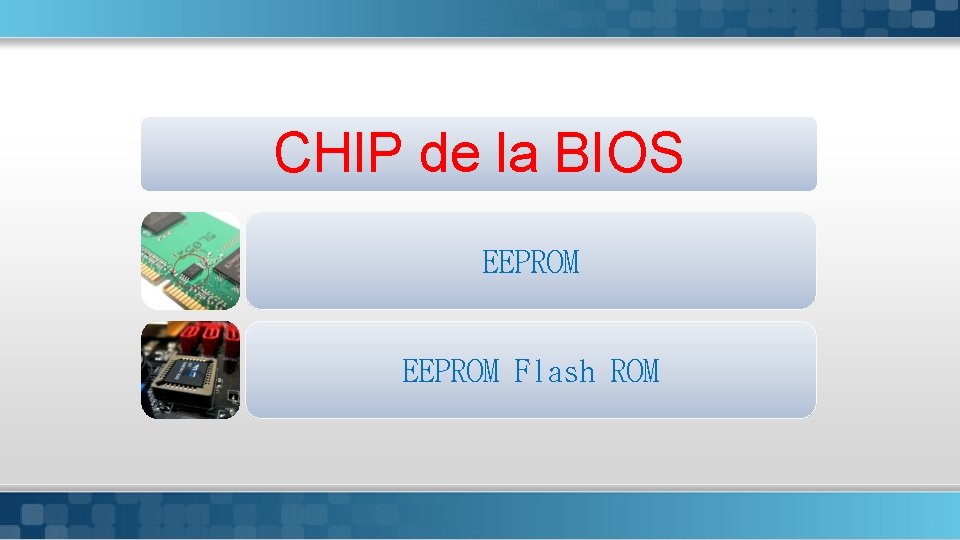 CHIP de la BIOS EEPROM Flash ROM Here comes yourfooter Page 6 