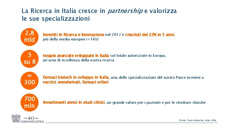 La Ricerca in Italia cresce in partnership e valorizza le sue specializzazioni 2, 8