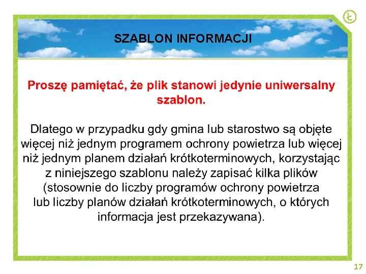 SZABLON INFORMACJI 17 