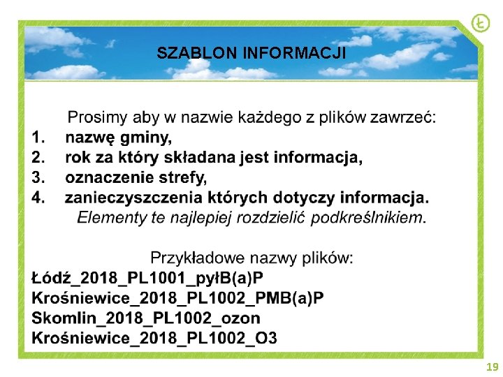 SZABLON INFORMACJI 19 