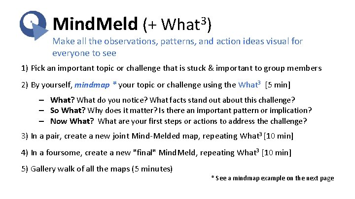 Mind Meld What 3 Make all the observations