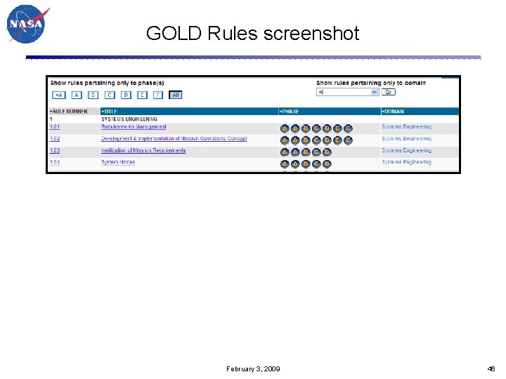 GOLD Rules screenshot February 3, 2009 46 