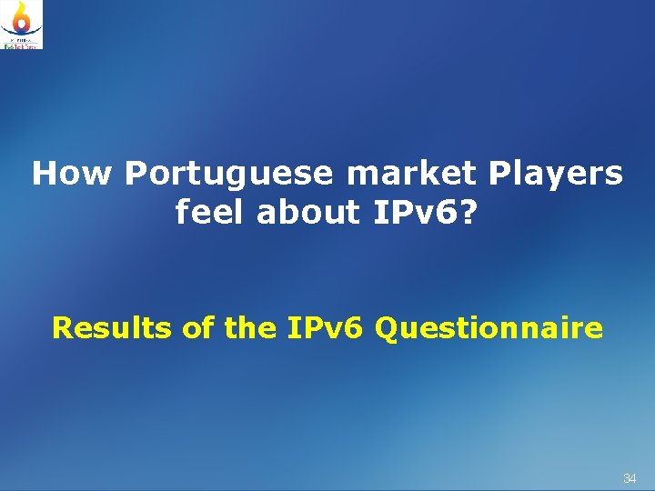 How Portuguese market Players feel about IPv 6? Results of the IPv 6 Questionnaire