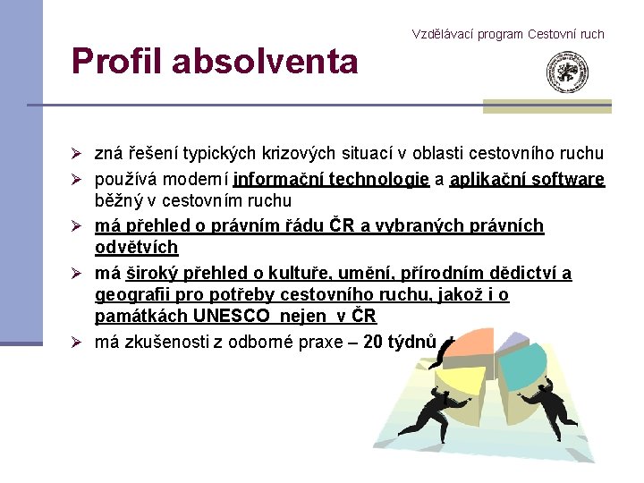 Profil absolventa Vzdělávací program Cestovní ruch Ø zná řešení typických krizových situací v oblasti