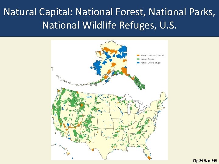 Natural Capital: National Forest, National Parks, National Wildlife Refuges, U. S. Fig. 24 -5,