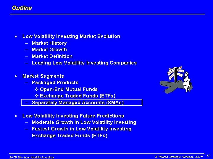 Outline · Low Volatility Investing Market Evolution – Market History – Market Growth –