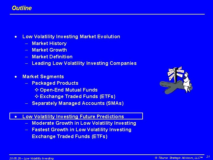 Outline · Low Volatility Investing Market Evolution – Market History – Market Growth –