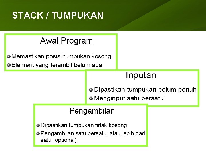 STACK / TUMPUKAN ARRAY (LARIK) 