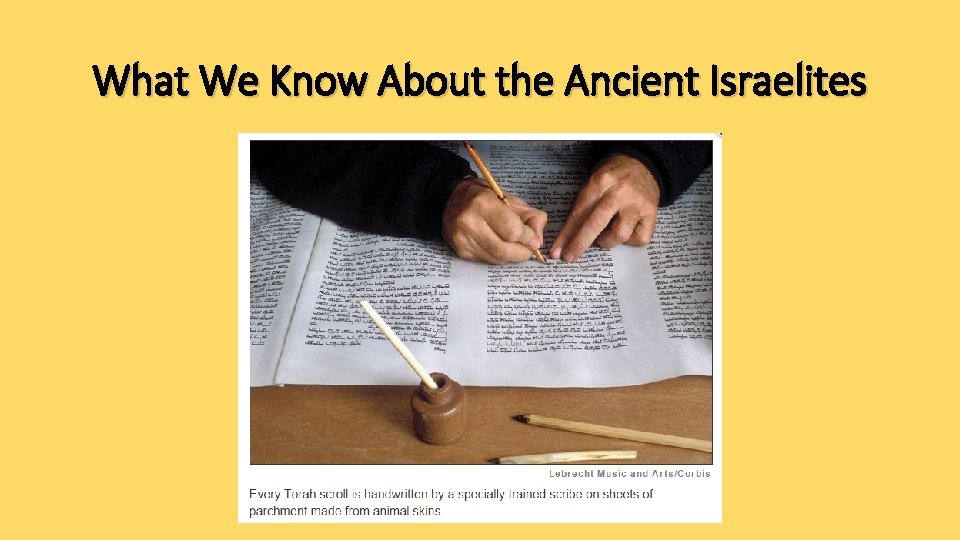 What We Know About the Ancient Israelites 