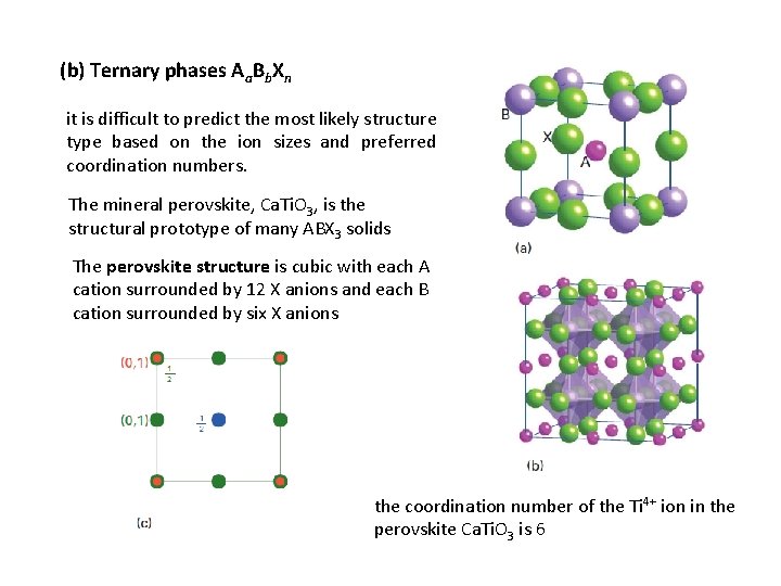 (b) Ternary phases Aa. Bb. Xn it is difficult to predict the most likely