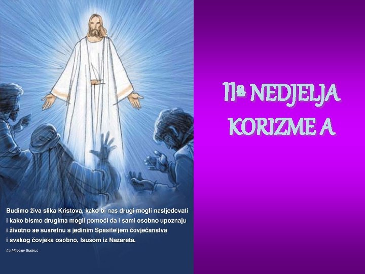 IIª NEDJELJA KORIZME A 