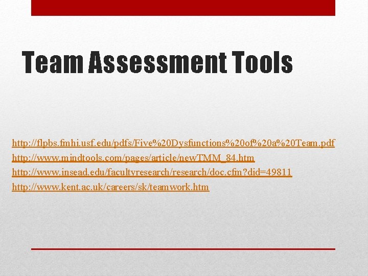 Team Profiling Tool.pdf Building a Faculty A An Opportunity for Behavioral