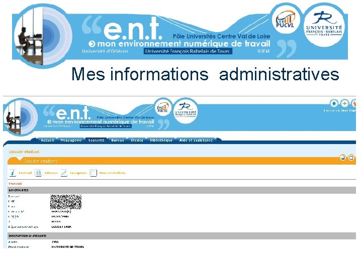 Mes informations administratives 