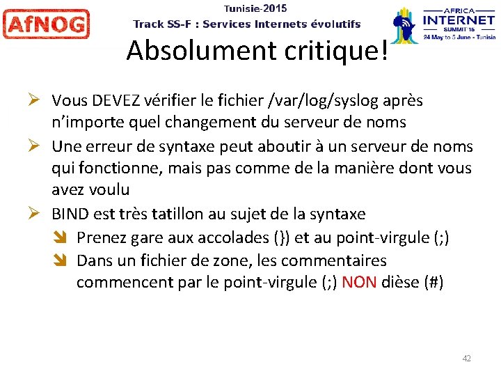 Absolument critique! Vous DEVEZ vérifier le fichier /var/log/syslog après n’importe quel changement du serveur