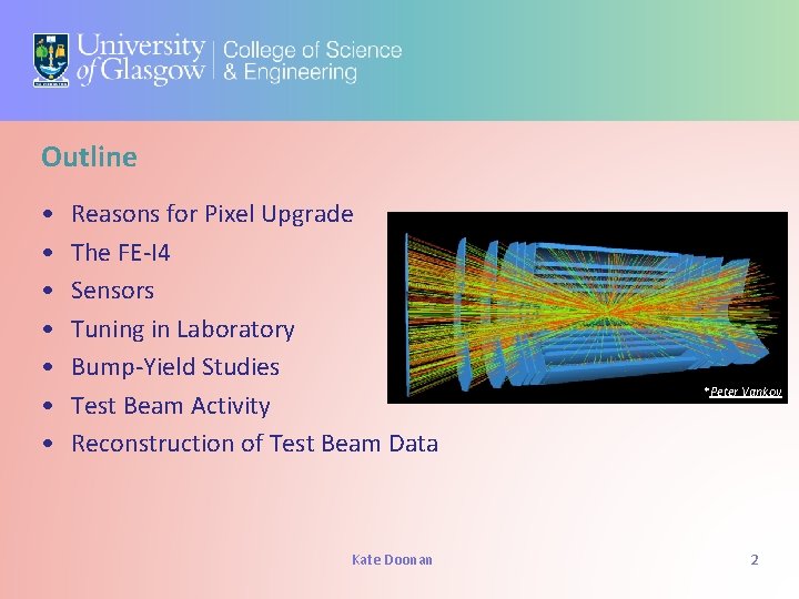 Outline • • Reasons for Pixel Upgrade The FE-I 4 Sensors Tuning in Laboratory