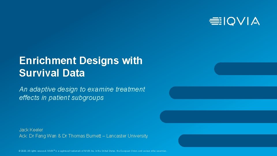 Enrichment Designs with Survival Data An adaptive design to examine treatment effects in patient