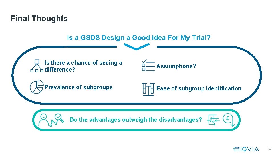 Final Thoughts Is a GSDS Design a Good Idea For My Trial? Is there