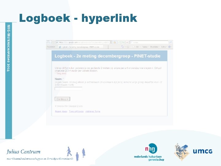 Logboek - hyperlink 