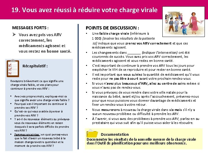 19. Vous avez réussi à réduire votre charge virale MESSAGES FORTS : Ø Vous