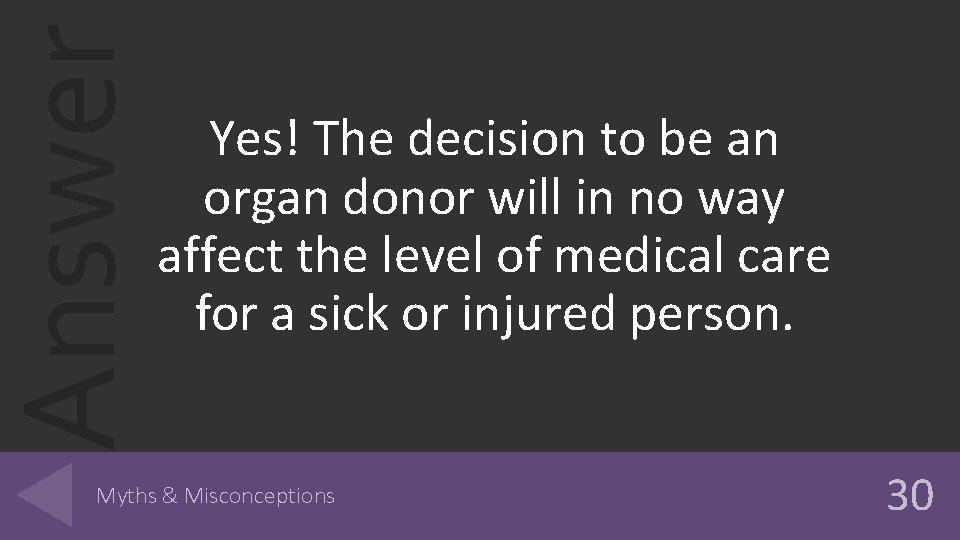 Answer Yes! The decision to be an organ donor will in no way affect