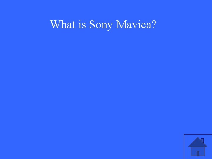 What is Sony Mavica? 