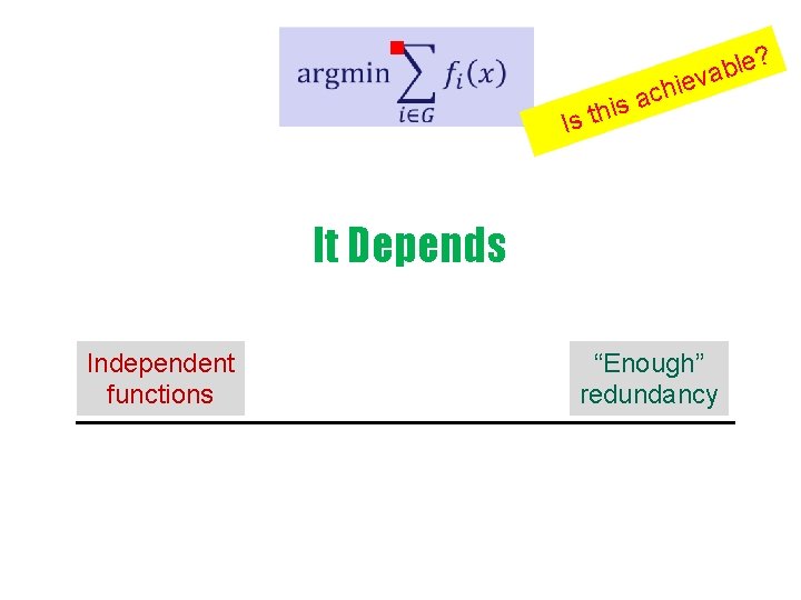 g ? Is a this ble a v hie c It Depends Independent functions