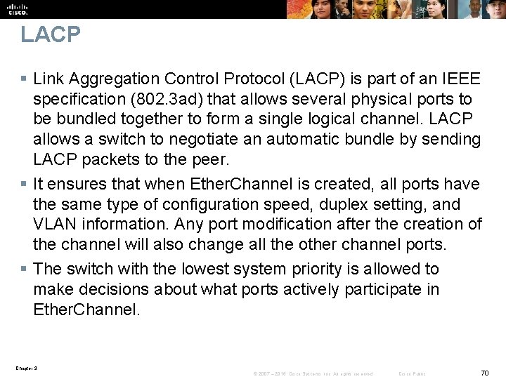 LACP § Link Aggregation Control Protocol (LACP) is part of an IEEE specification (802.