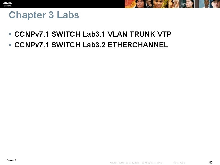 Chapter 3 Labs § CCNPv 7. 1 SWITCH Lab 3. 1 VLAN TRUNK VTP
