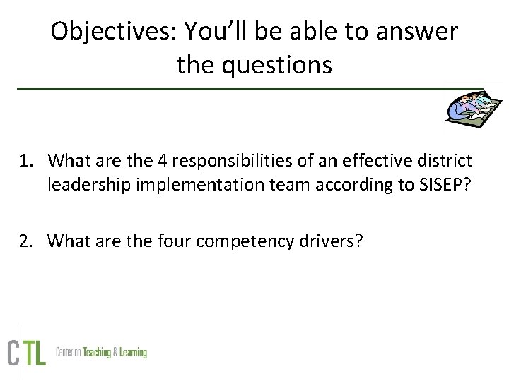 Objectives: You’ll be able to answer the questions 1. What are the 4 responsibilities Objectives: You’ll be able to answer the questions 1. What are the 4 responsibilities