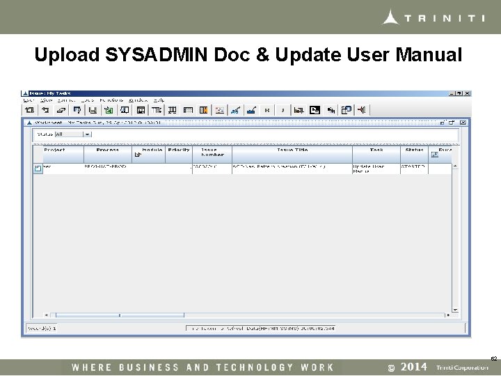 Upload SYSADMIN Doc & Update User Manual 62 