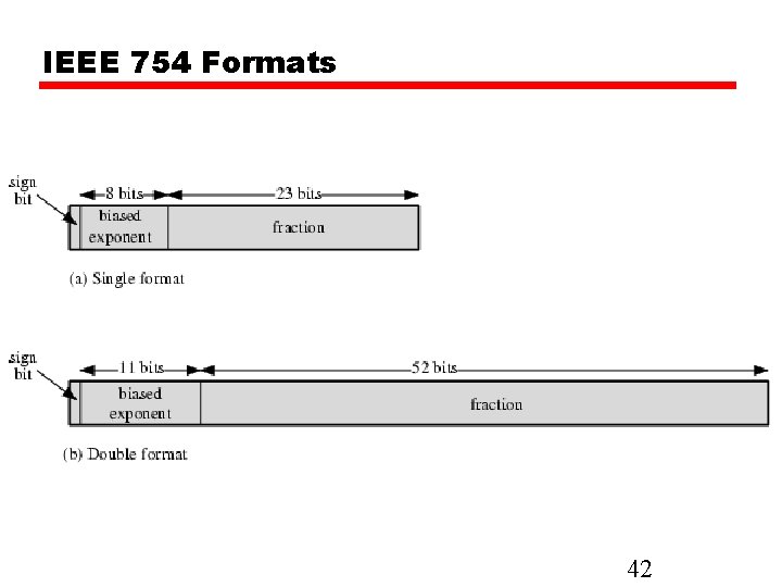 IEEE 754 Formats 42 