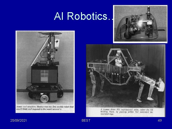 AI Robotics… 25/09/2021 BEST 49 