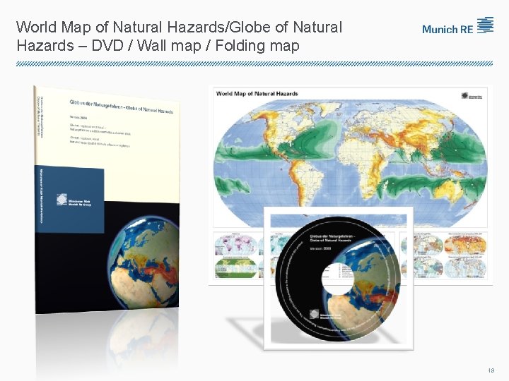 World Map of Natural Hazards/Globe of Natural Hazards – DVD / Wall map /