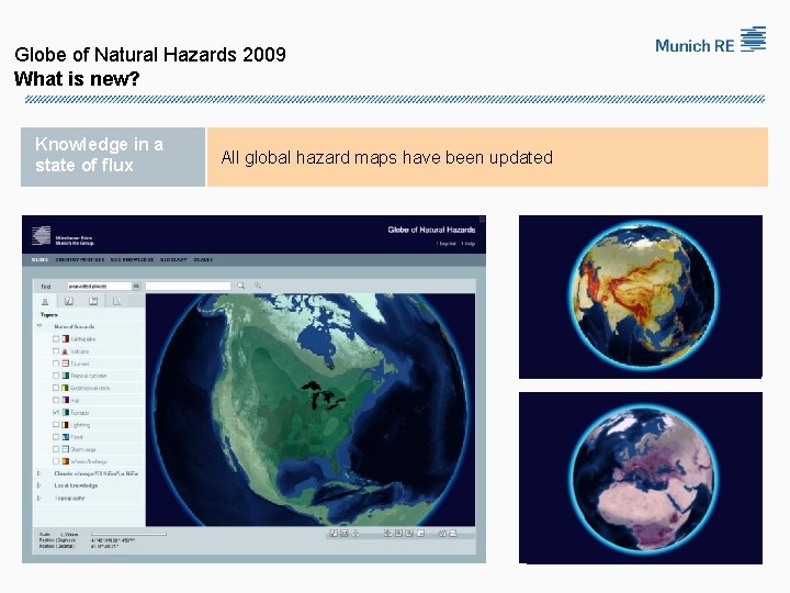 Globe of Natural Hazards 2009 What is new? Knowledge in a state of flux