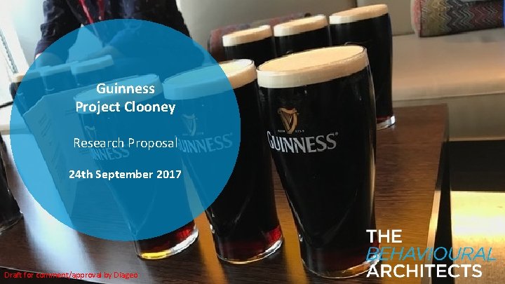 Guinness Project Clooney Research Proposal 24 th September