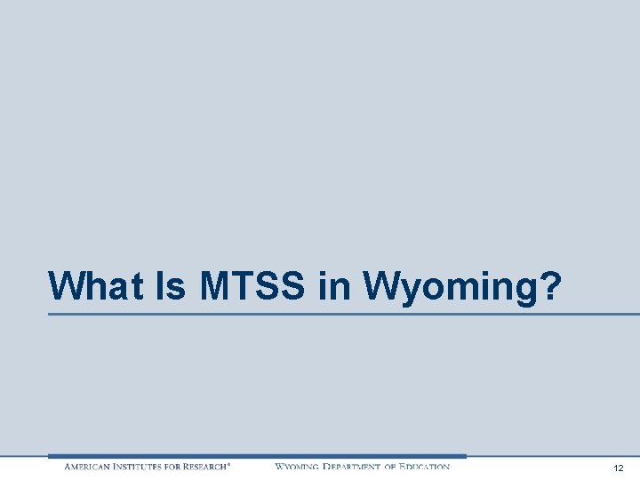 What Is MTSS in Wyoming? 12 