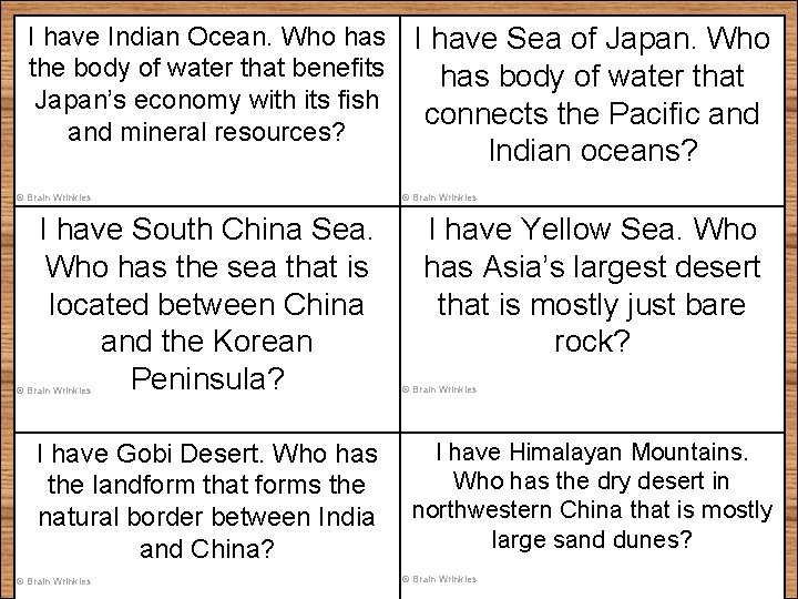 I have Indian Ocean. Who has the body of water that benefits Japan’s economy