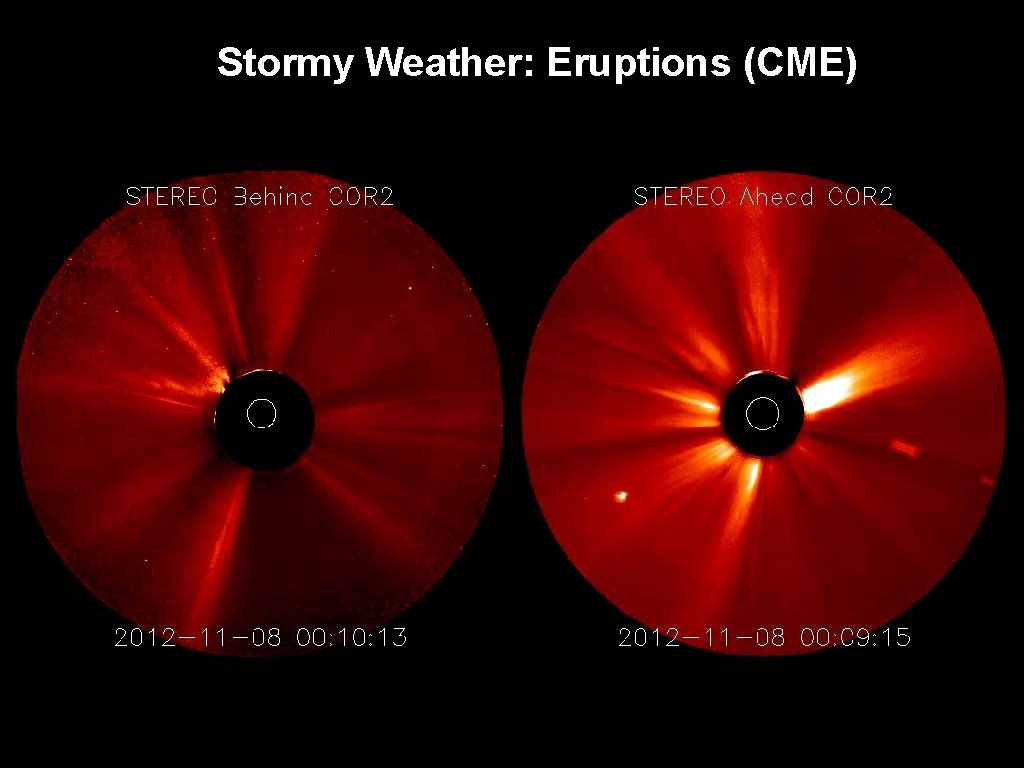 Stormy Weather: Eruptions (CME) 