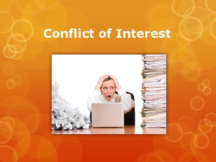 Conflict of Interest 
