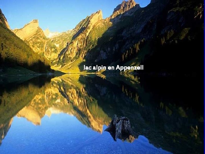 lac alpin en Appenzell 