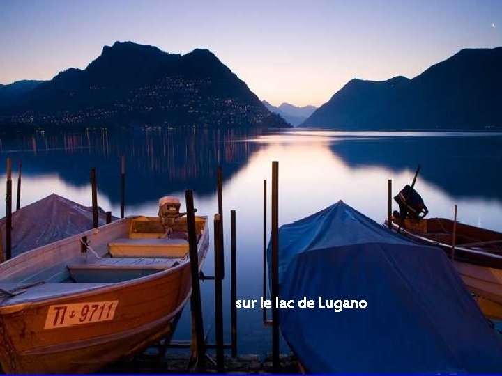 sur le lac de Lugano 
