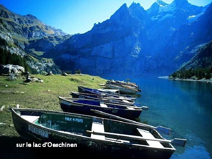 sur le lac d‘Oeschinen 