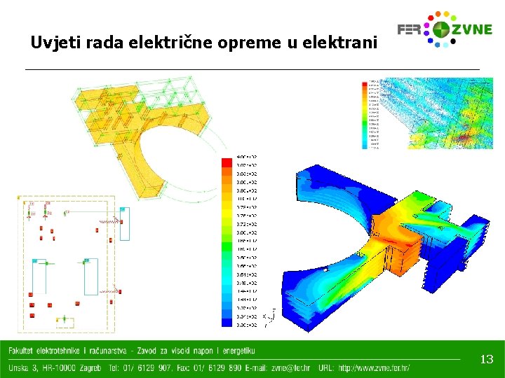 Uvjeti rada električne opreme u elektrani 13 